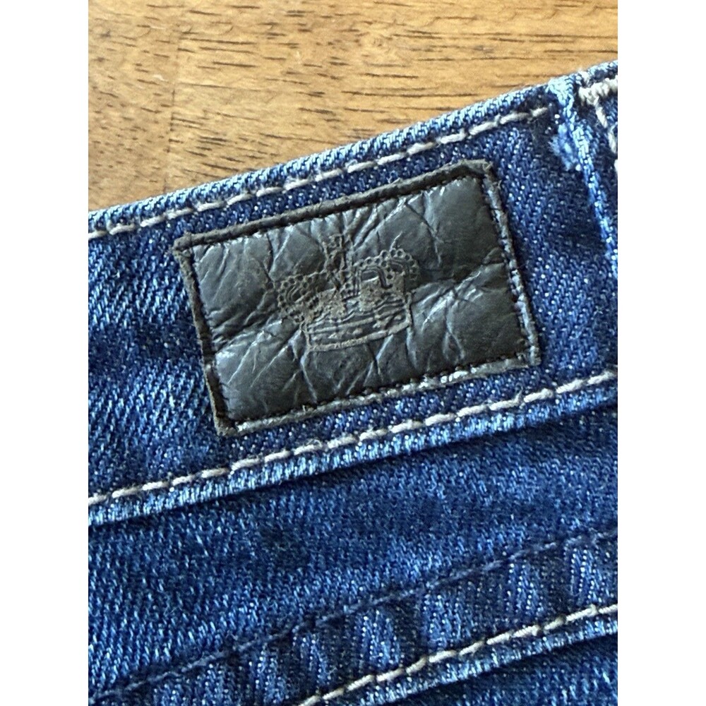 Juicy Couture Vintage Shorts SZ 32 Blue Cut-Off Denim Heart Shaped Pockets USA - Picture 4 of 11